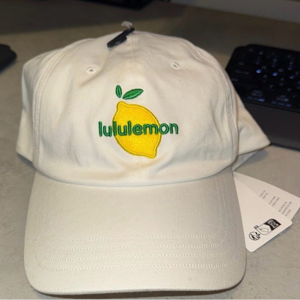 Lululemon White Unisex Ball Cap